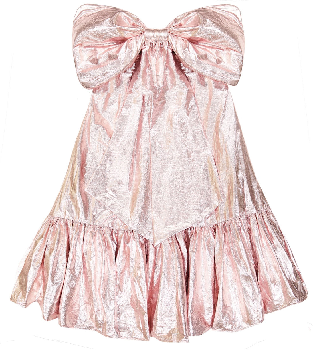 Metallic bow-detailed dress | Caroline Bosmans