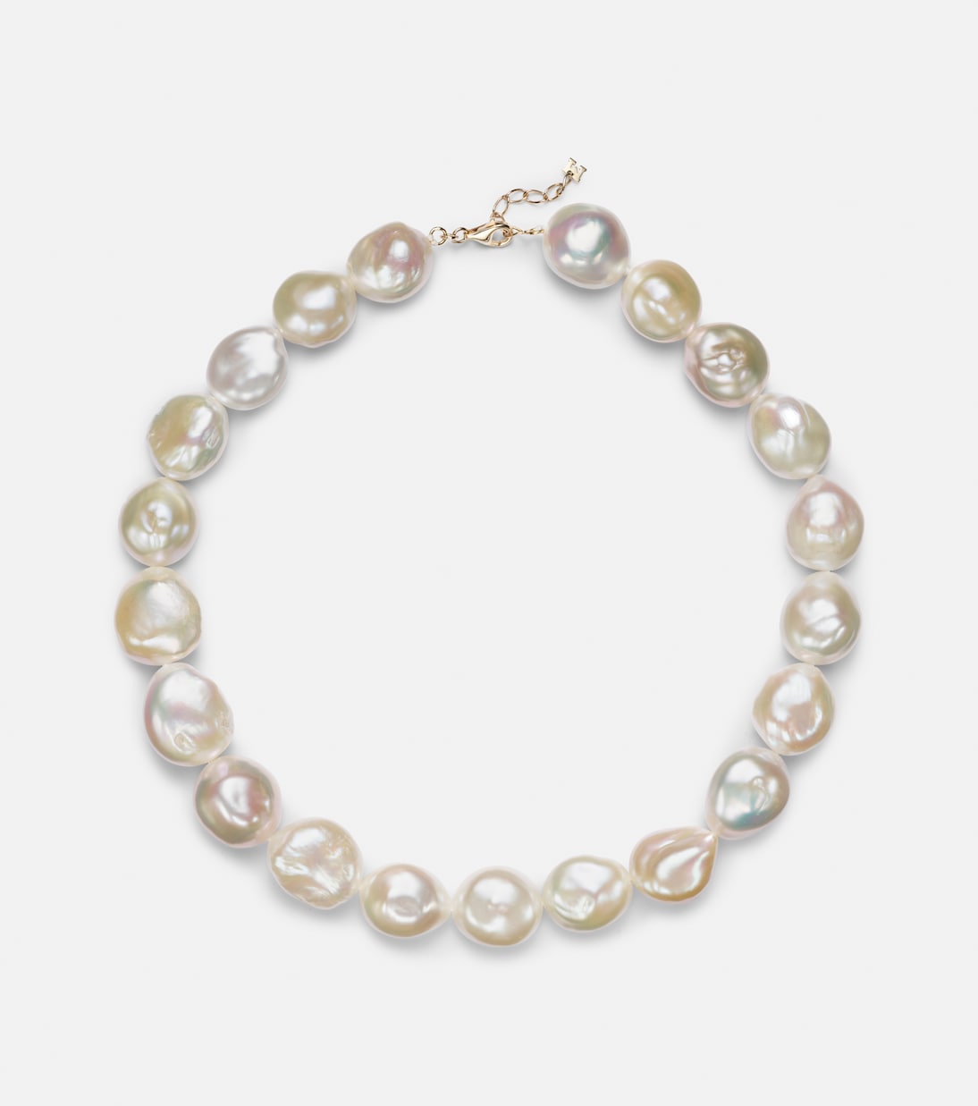 14kt gold necklace with pearls  | Mateo