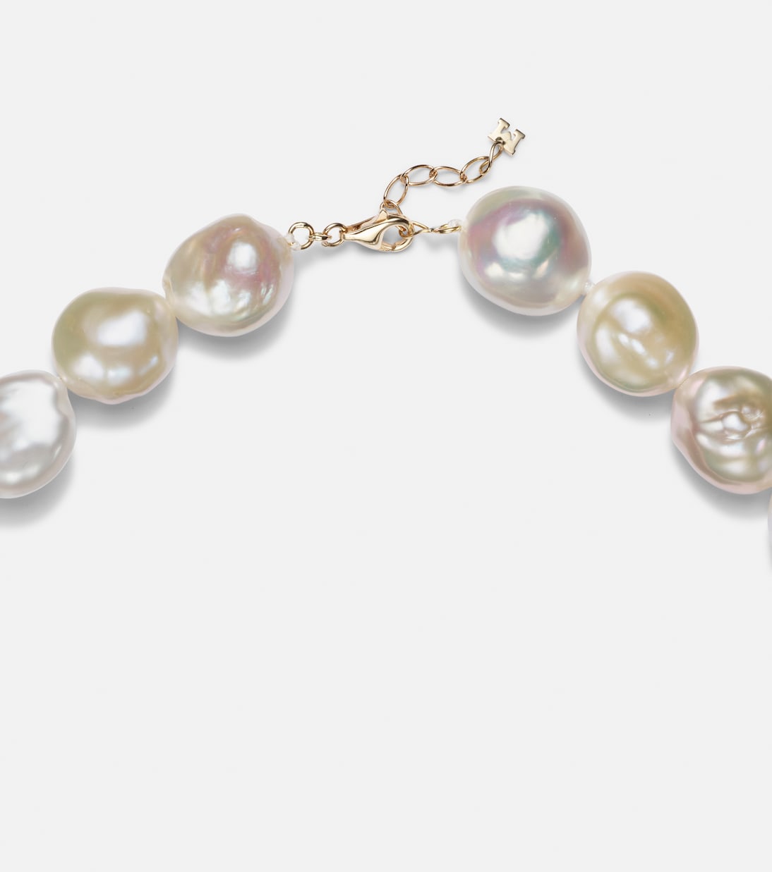 14kt gold necklace with pearls  | Mateo