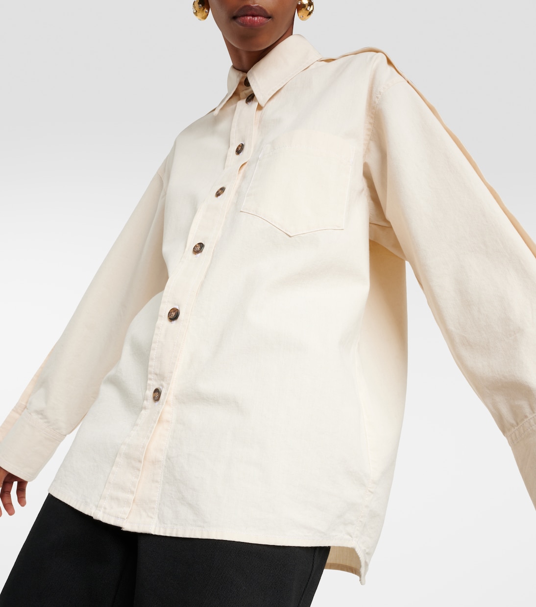 Oversize-Hemd aus Baumwolle | Victoria Beckham