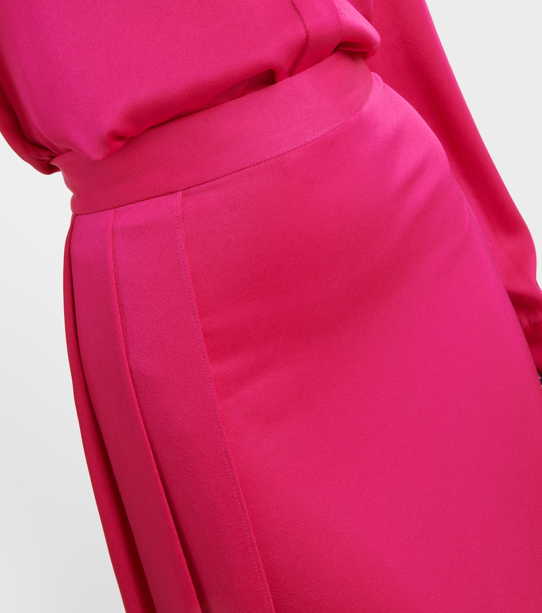 Draped satin maxi skirt | Alex Perry