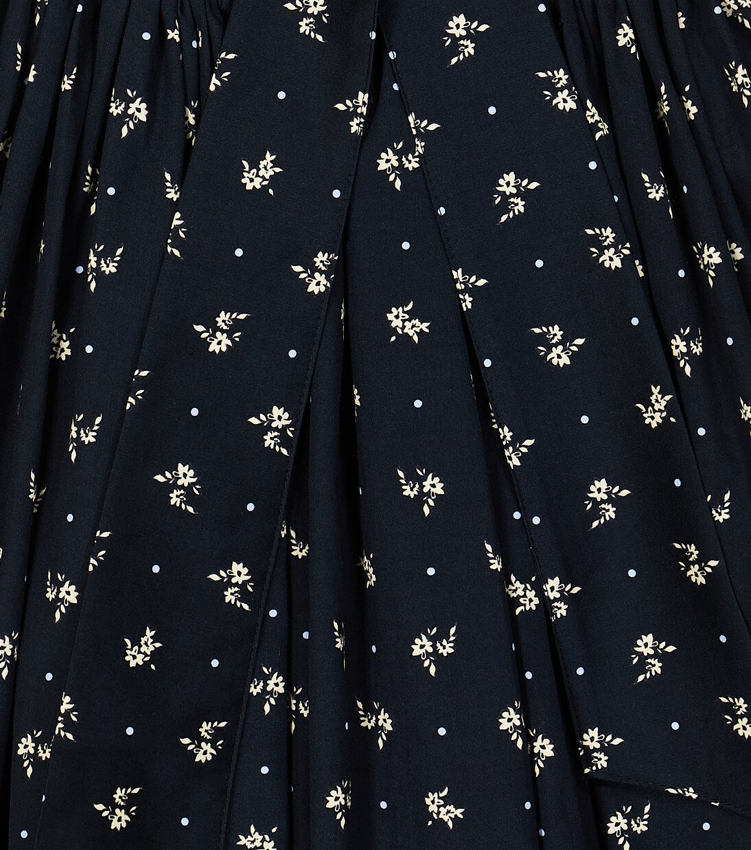 Ruched floral cotton dress | Paade Mode