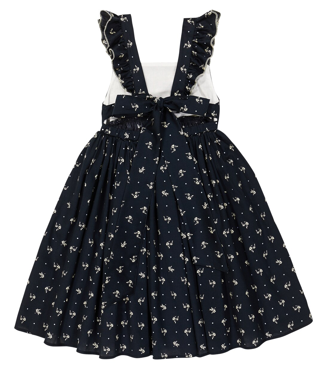 Ruched floral cotton dress | Paade Mode