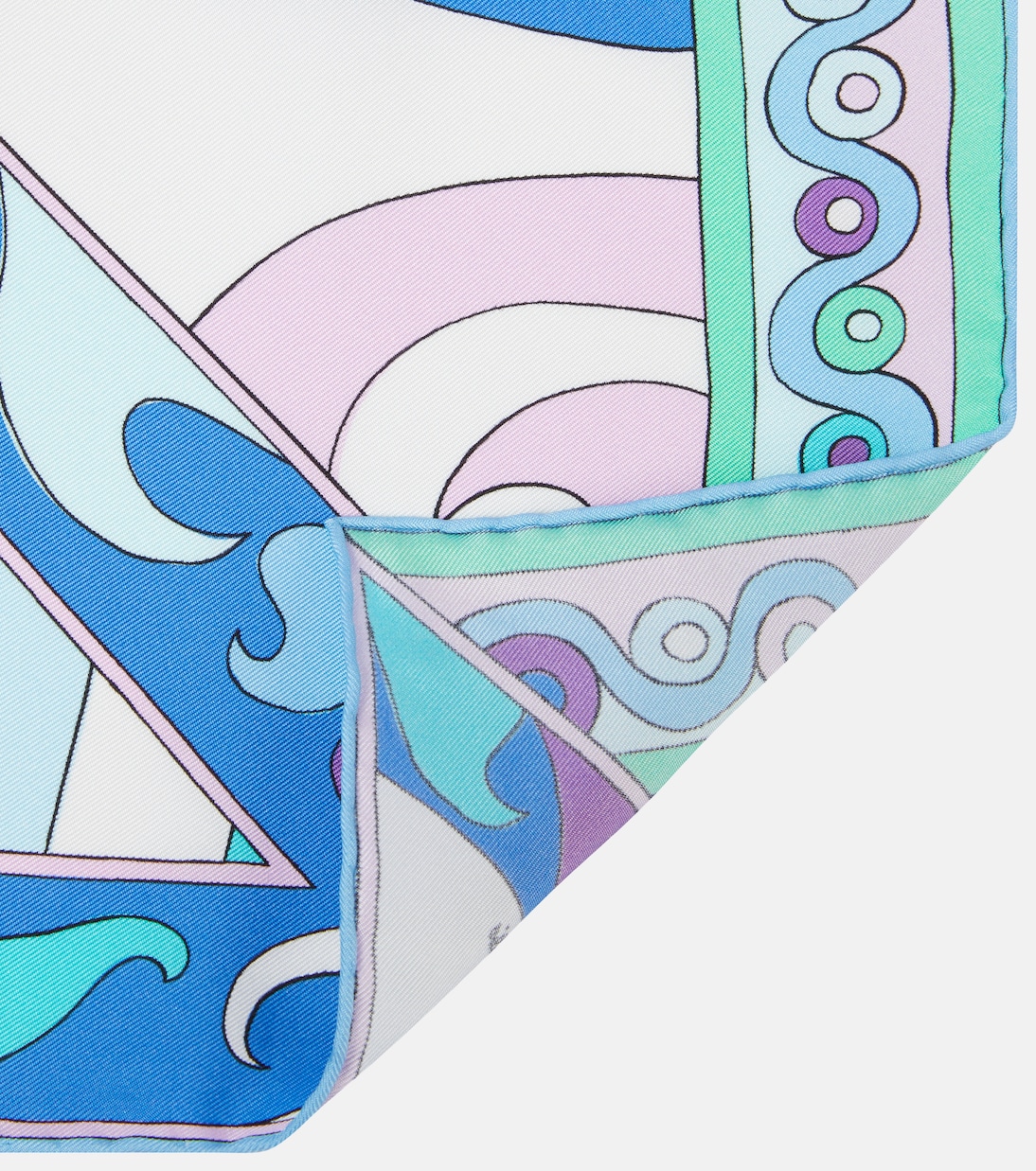 Patchwork silk twill scarf | Pucci