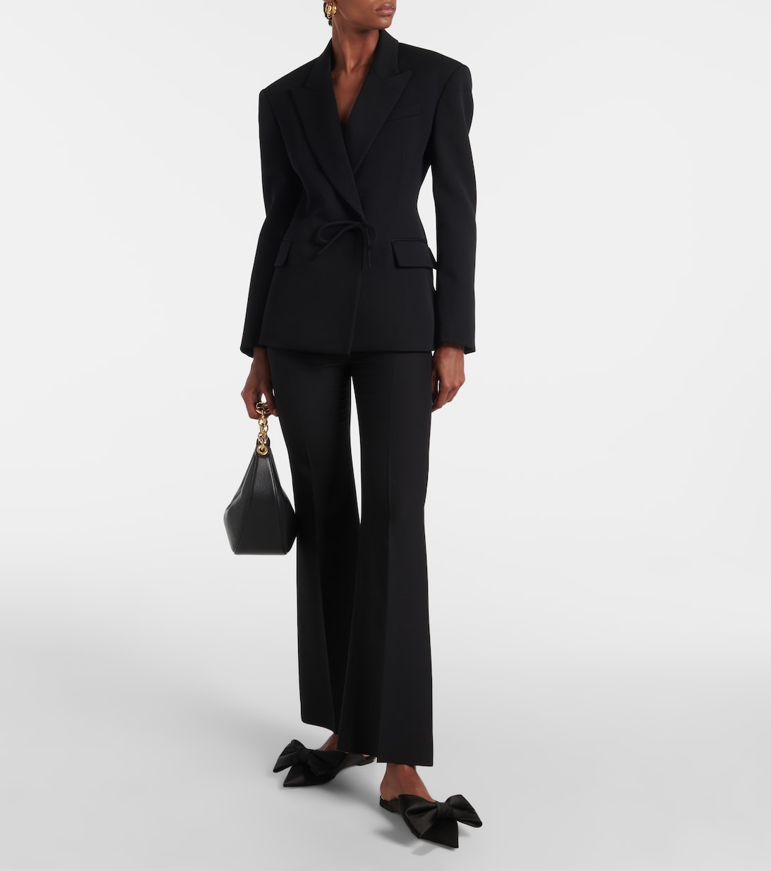 Mules Un Château Bow en satin | Valentino Garavani