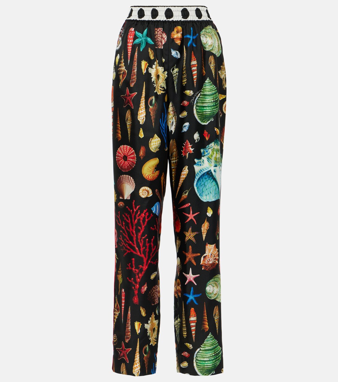 Capri printed silk satin pants | Dolce&Gabbana
