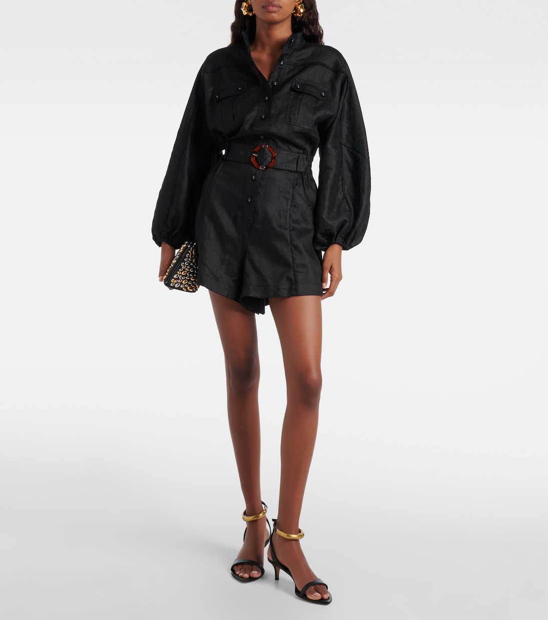 Jumpsuit corta in lino | Zimmermann