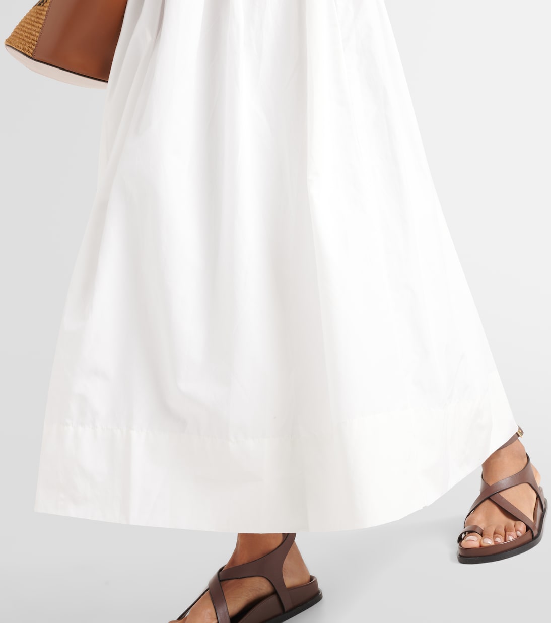 X Monikh Oliveria Maxirock aus Seide und Baumwolle | Faithfull