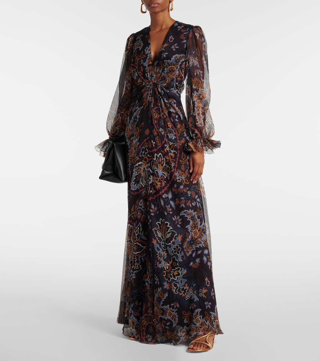 Sandalen aus Metallic-Leder | Gianvito Rossi