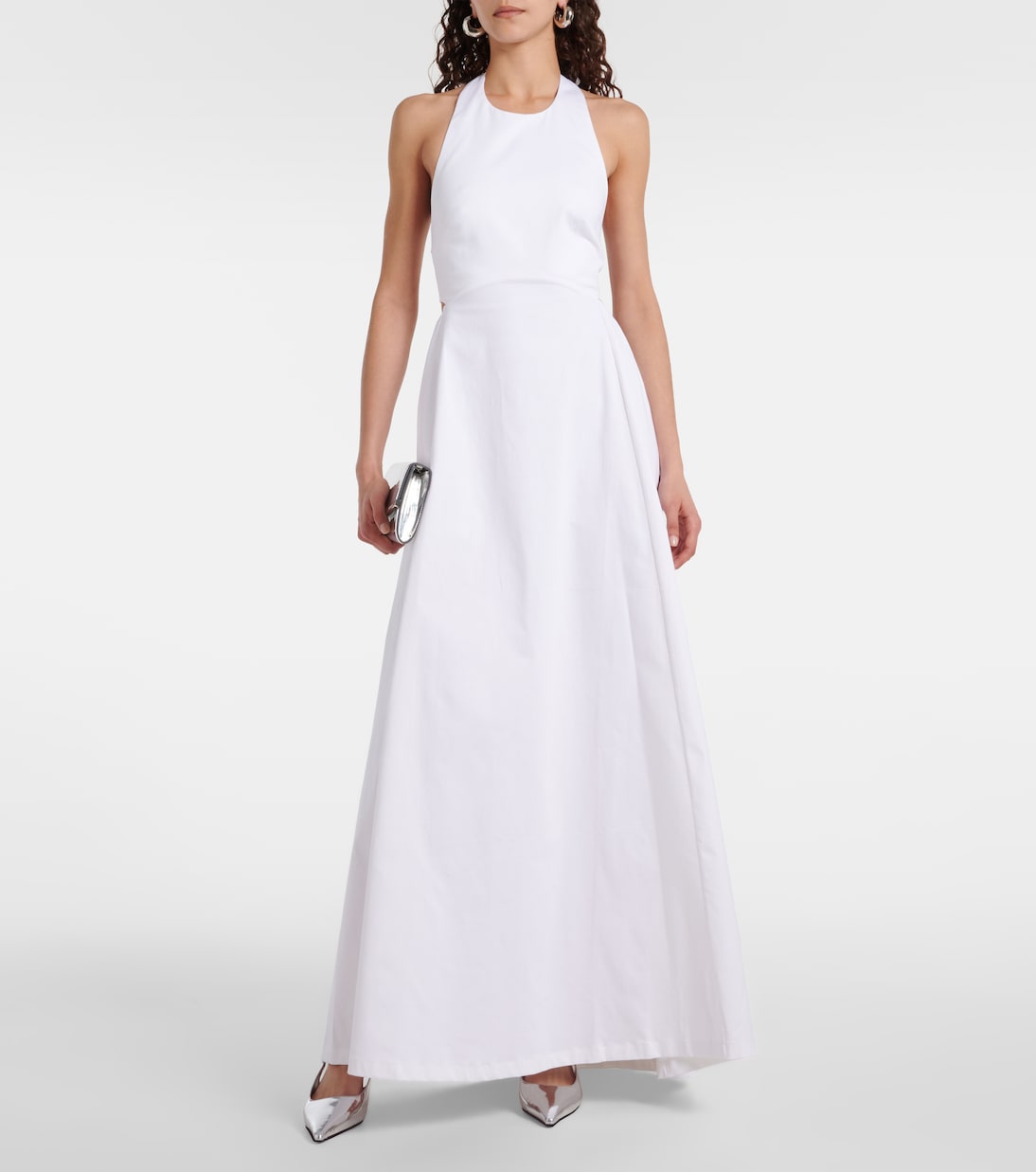 Robe longue en coton mélangé | Adriana Degreas