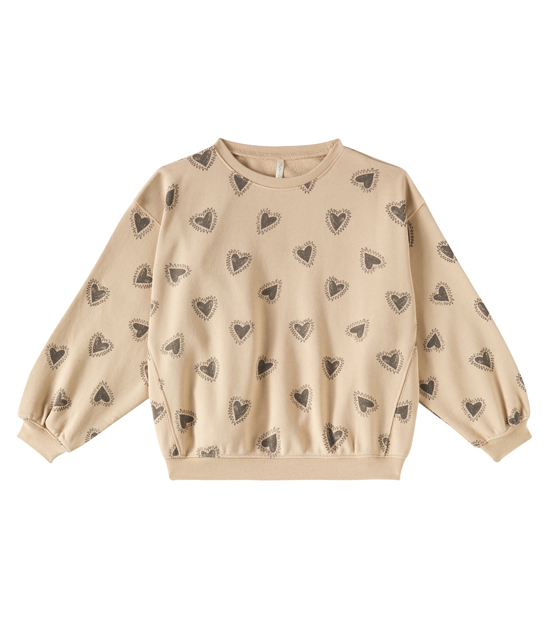Printed cotton-blend fleece sweatshirt | Rylee + Cru