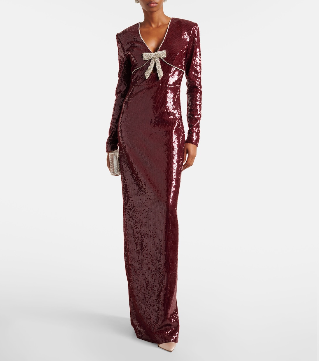 x Nicky Hilton - Abito lungo Zelda con paillettes | Rebecca Vallance