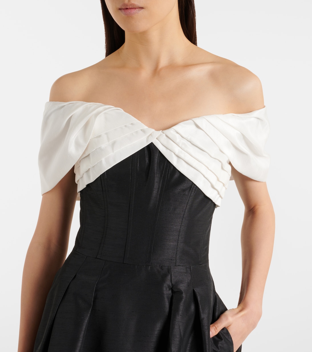 Off-Shoulder-Midikleid Eliza | Rebecca Vallance