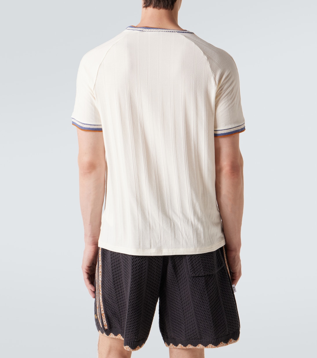 x CLOT ribbed-knit T-shirt | Adidas