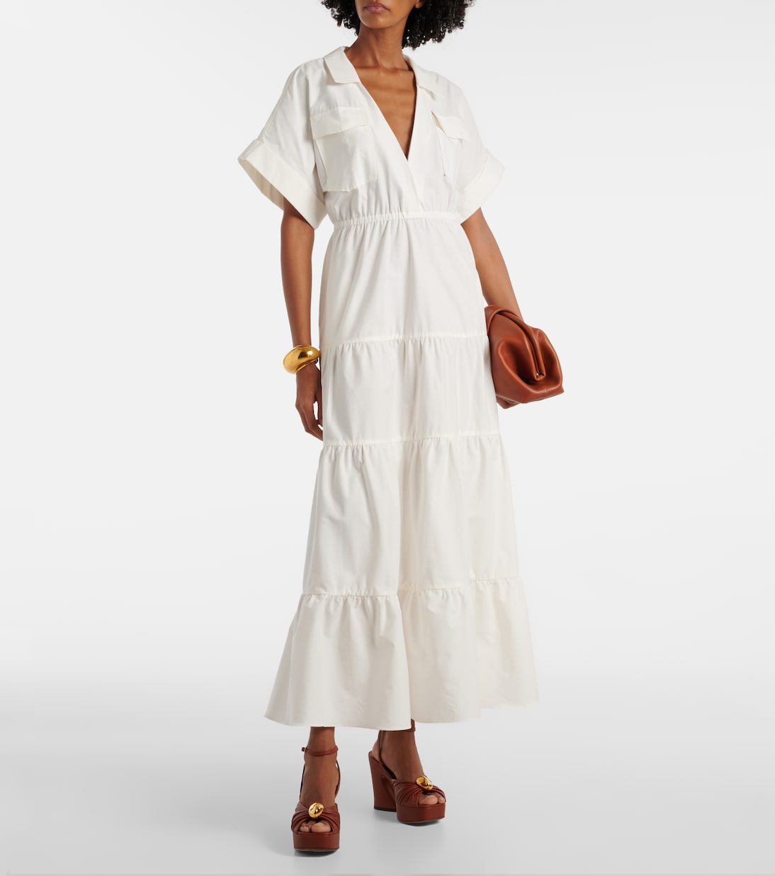 Abito lungo in cotone | Adriana Degreas