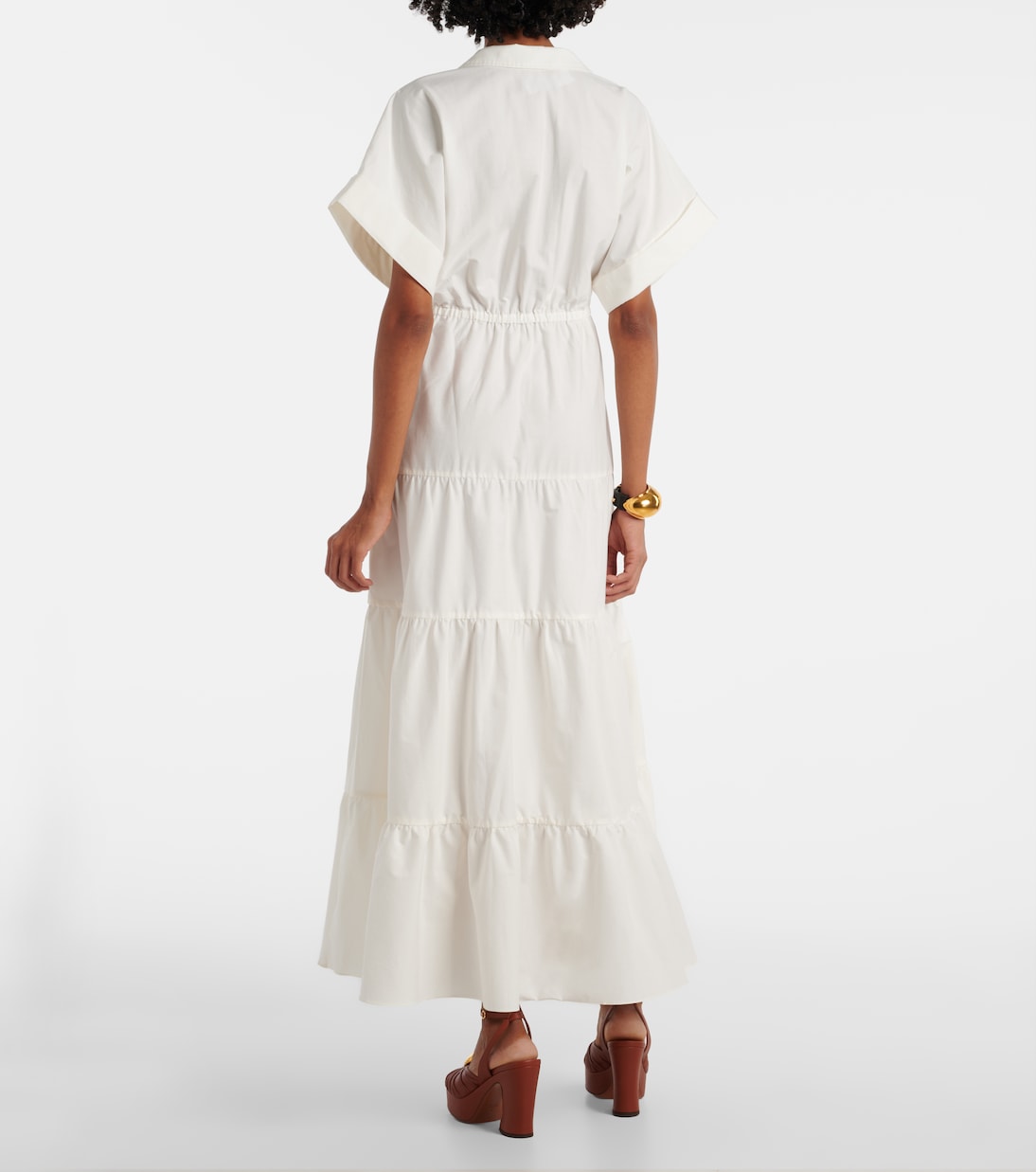 Abito lungo in cotone | Adriana Degreas