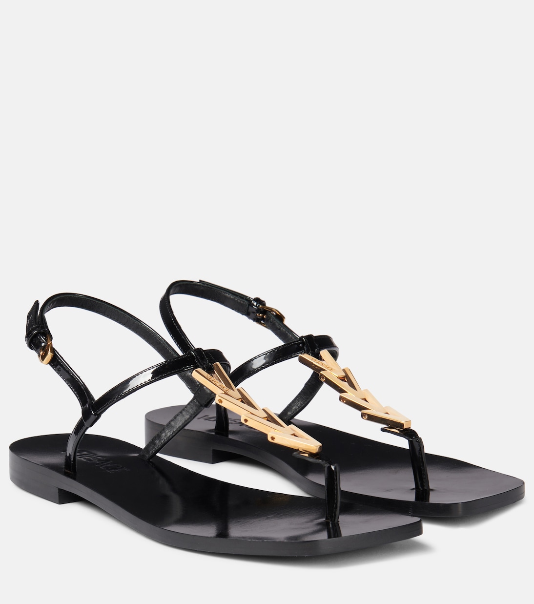 Sandalen V2025 Chain aus Leder | Versace