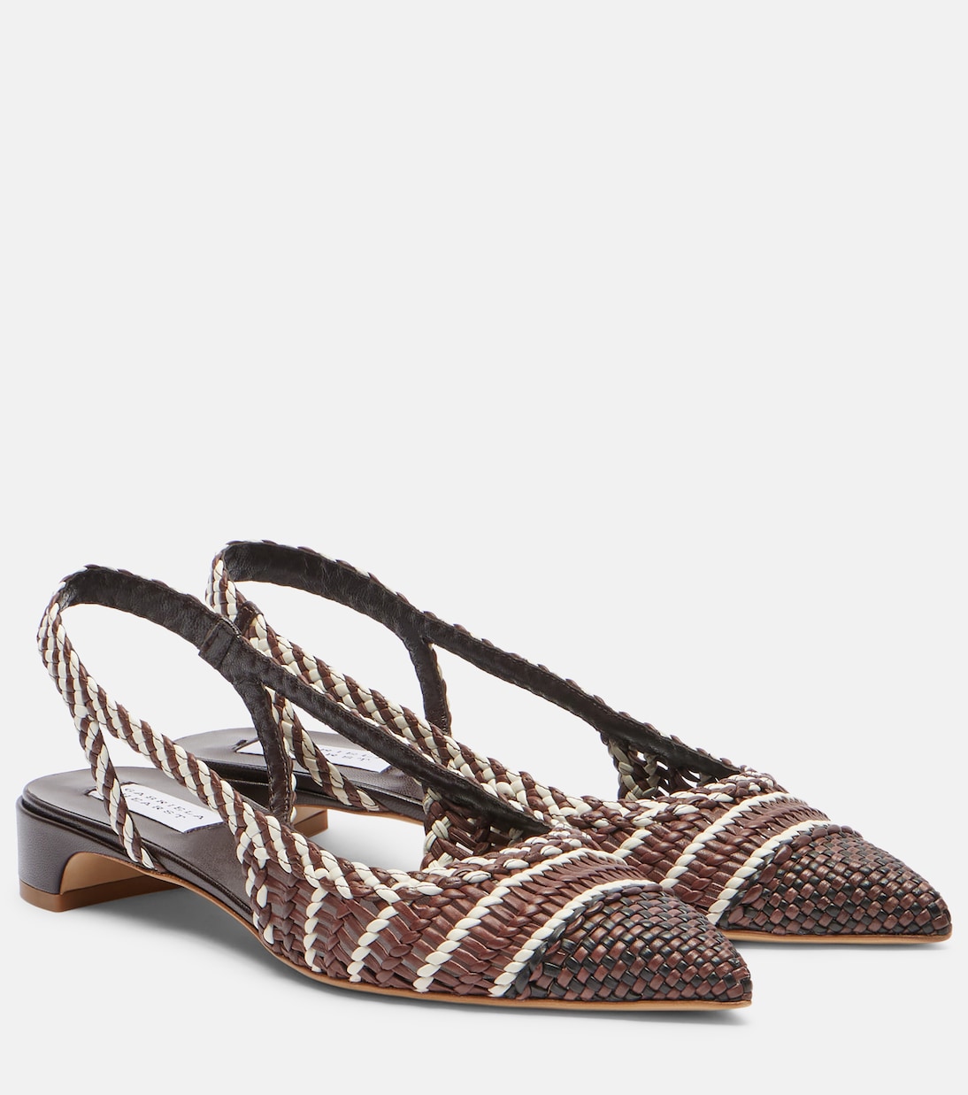 Perro braided leather slingback pumps | Gabriela Hearst