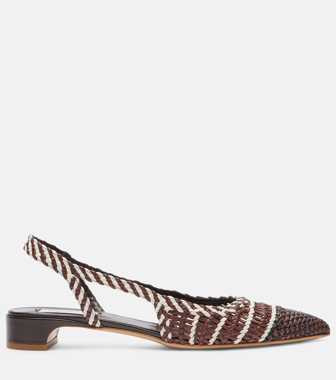 Perro braided leather slingback pumps | Gabriela Hearst
