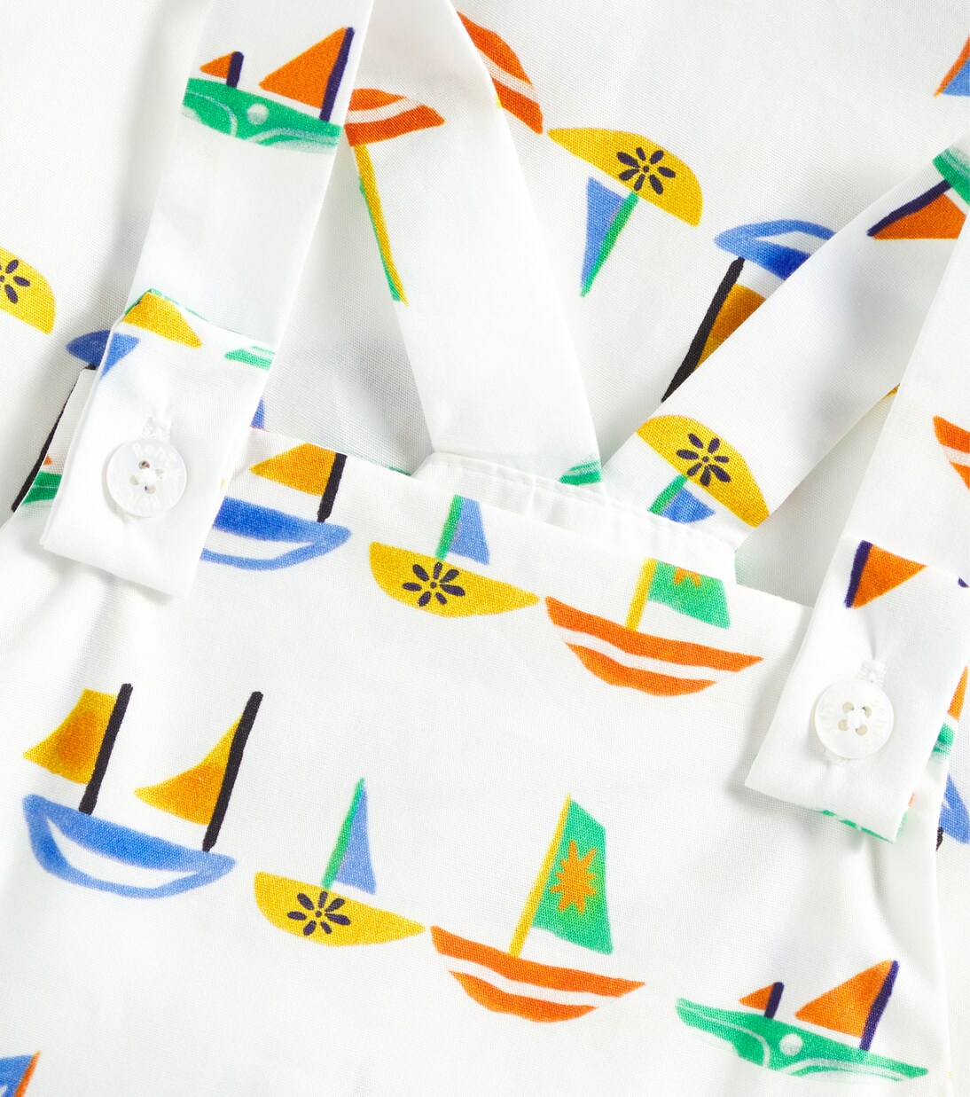 Baby printed cotton playsuit | Fábula