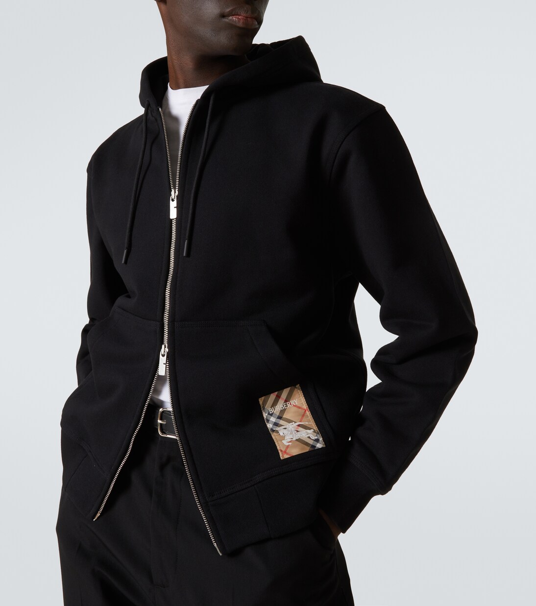 Sudadera con capucha de algodón con cremallera | Burberry