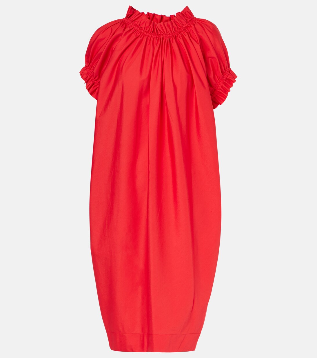 Puff-sleeve ruffled cotton midi dress | Simone Rocha