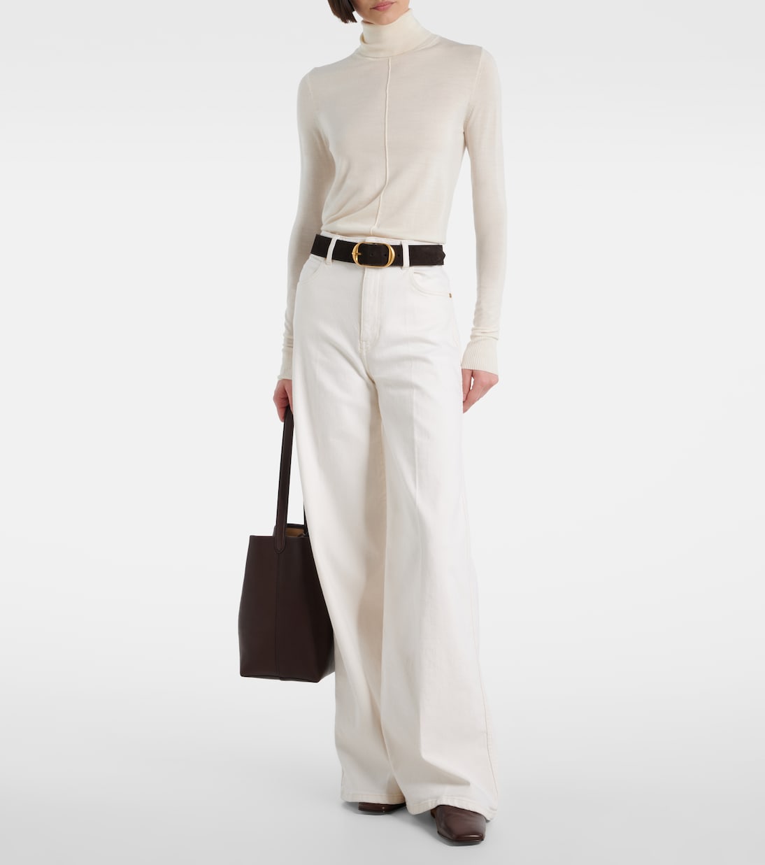 Jeans anchos Abbey de tiro alto | Joseph