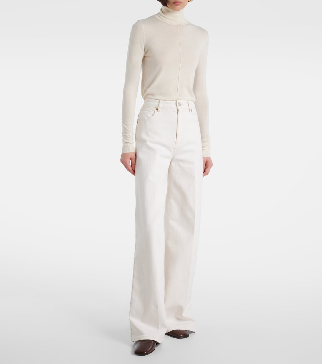 Jeans anchos Abbey de tiro alto | Joseph