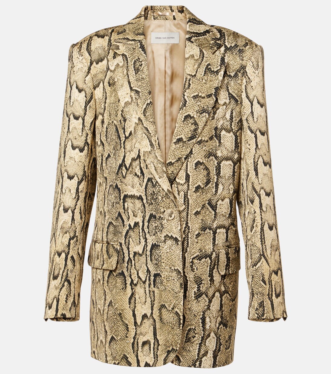 Snake-effect jacquard blazer | Dries Van Noten