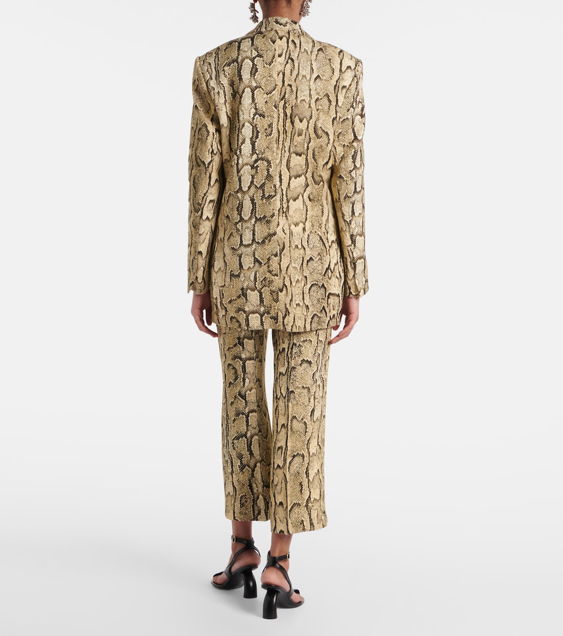 Snake-effect jacquard blazer | Dries Van Noten