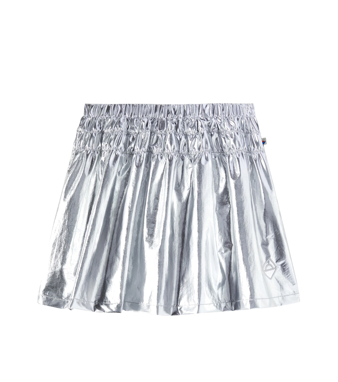 Printed shirred metallic shorts | Jellymallow