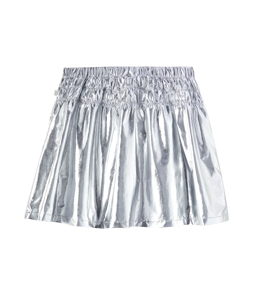 Printed shirred metallic shorts | Jellymallow