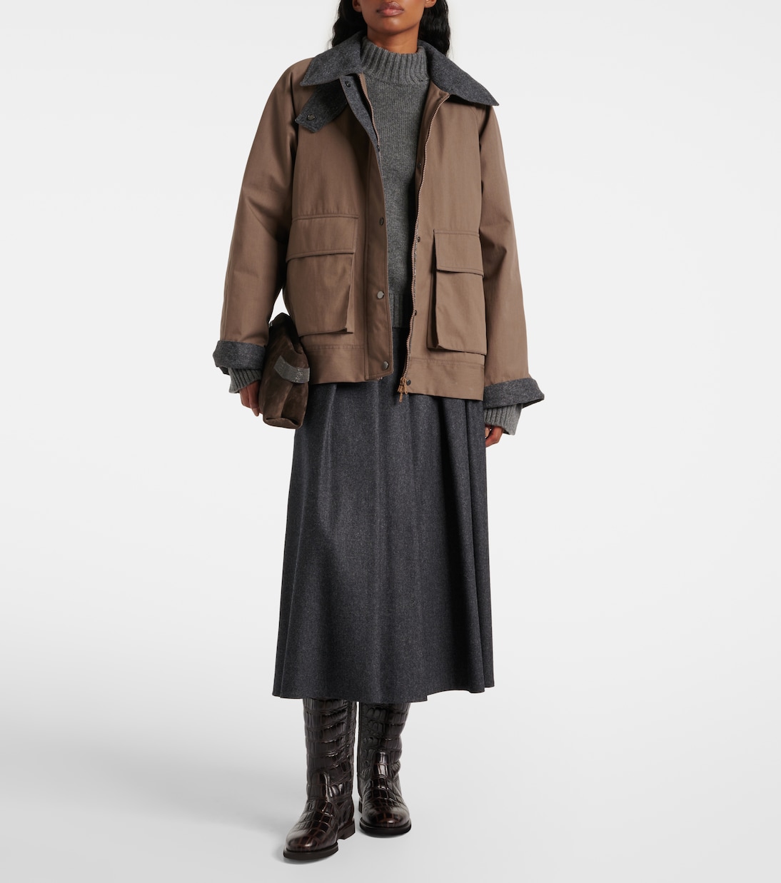 Cotton-blend jacket | Brunello Cucinelli