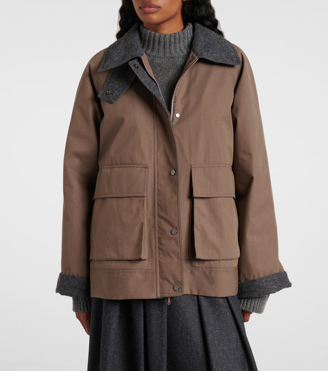 Cotton-blend jacket | Brunello Cucinelli