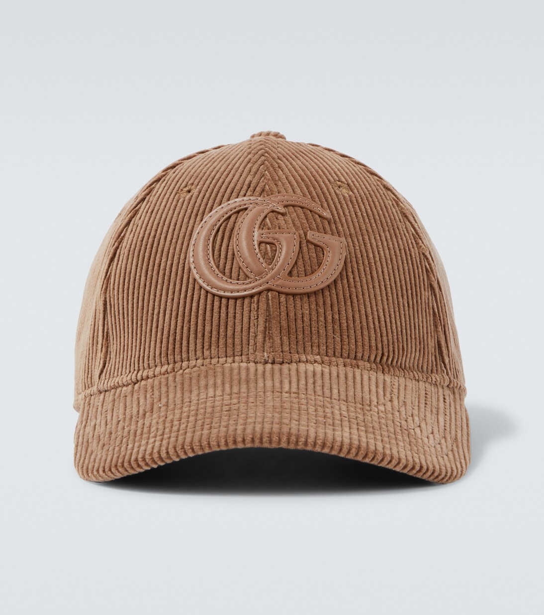 Double G cotton corduroy baseball cap | Gucci