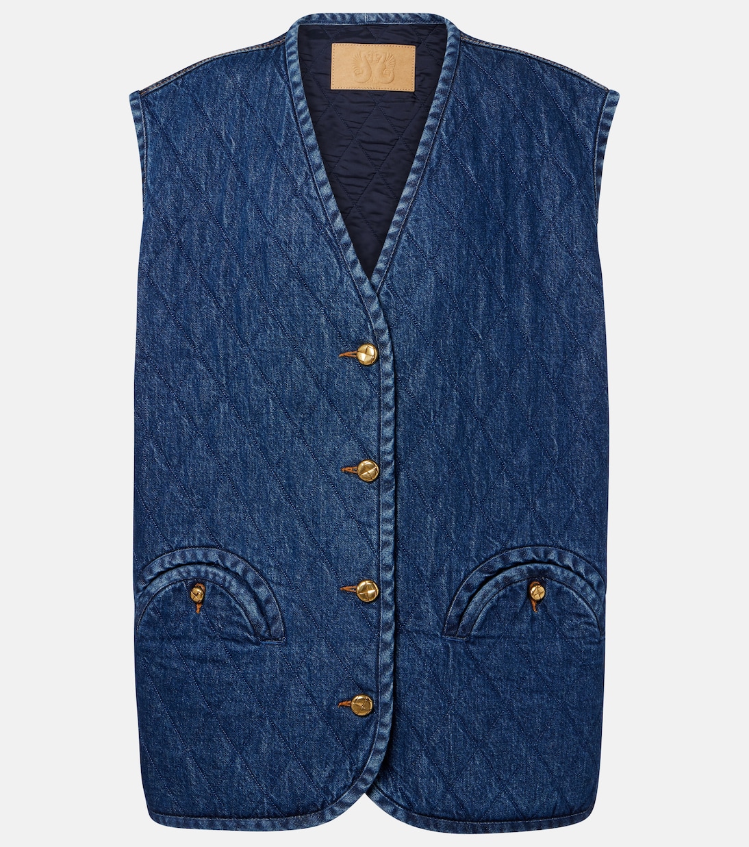 Suffolk quilted denim vest | Blazé Milano