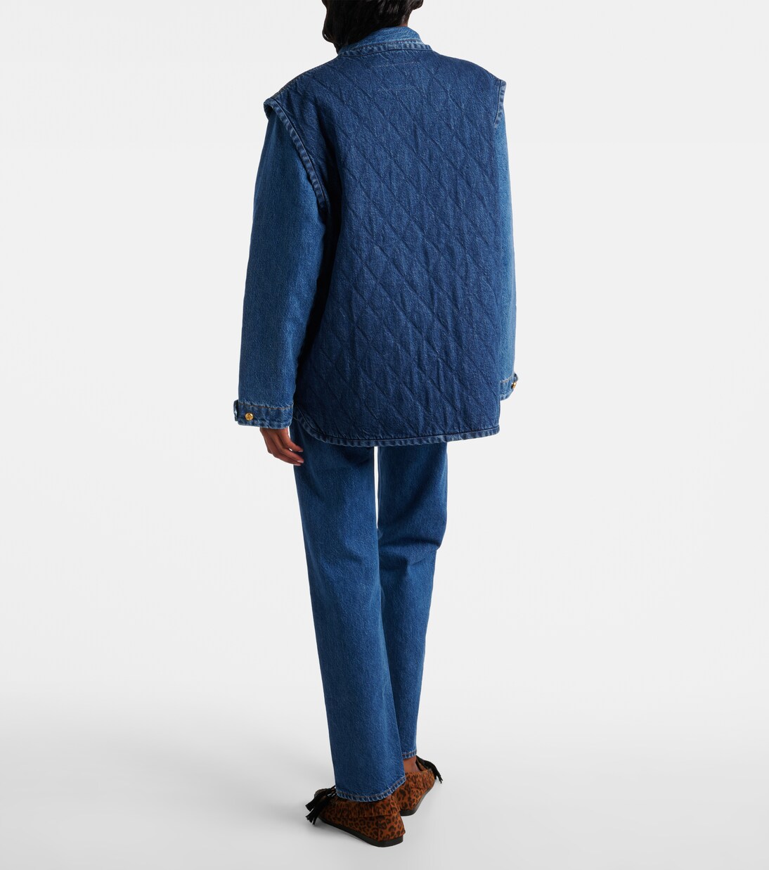 Suffolk quilted denim vest | Blazé Milano