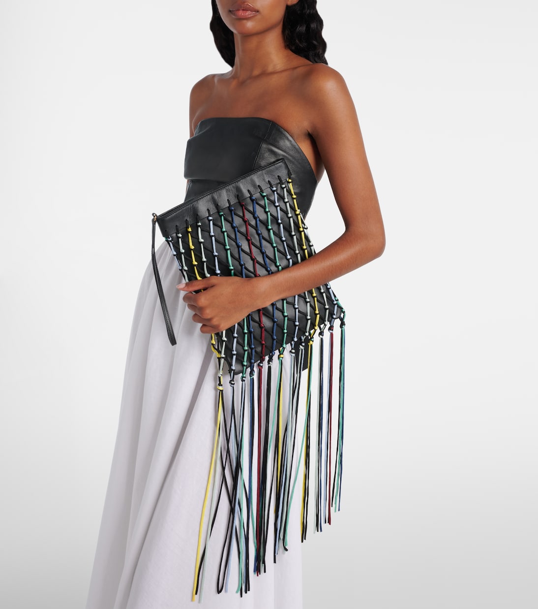 Naila fringed leather pouch | Gabriela Hearst