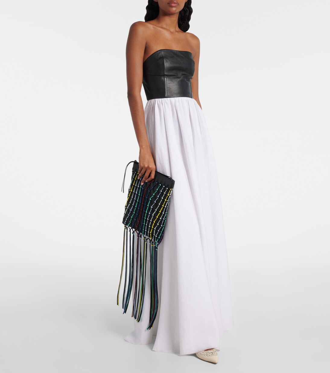 Naila fringed leather pouch | Gabriela Hearst