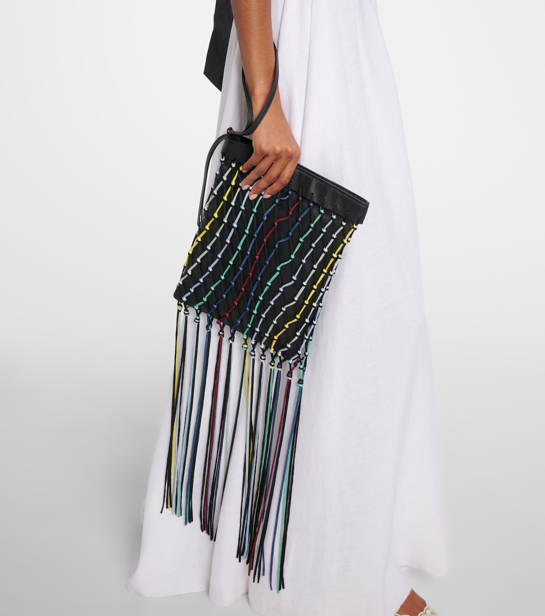 Naila fringed leather pouch | Gabriela Hearst