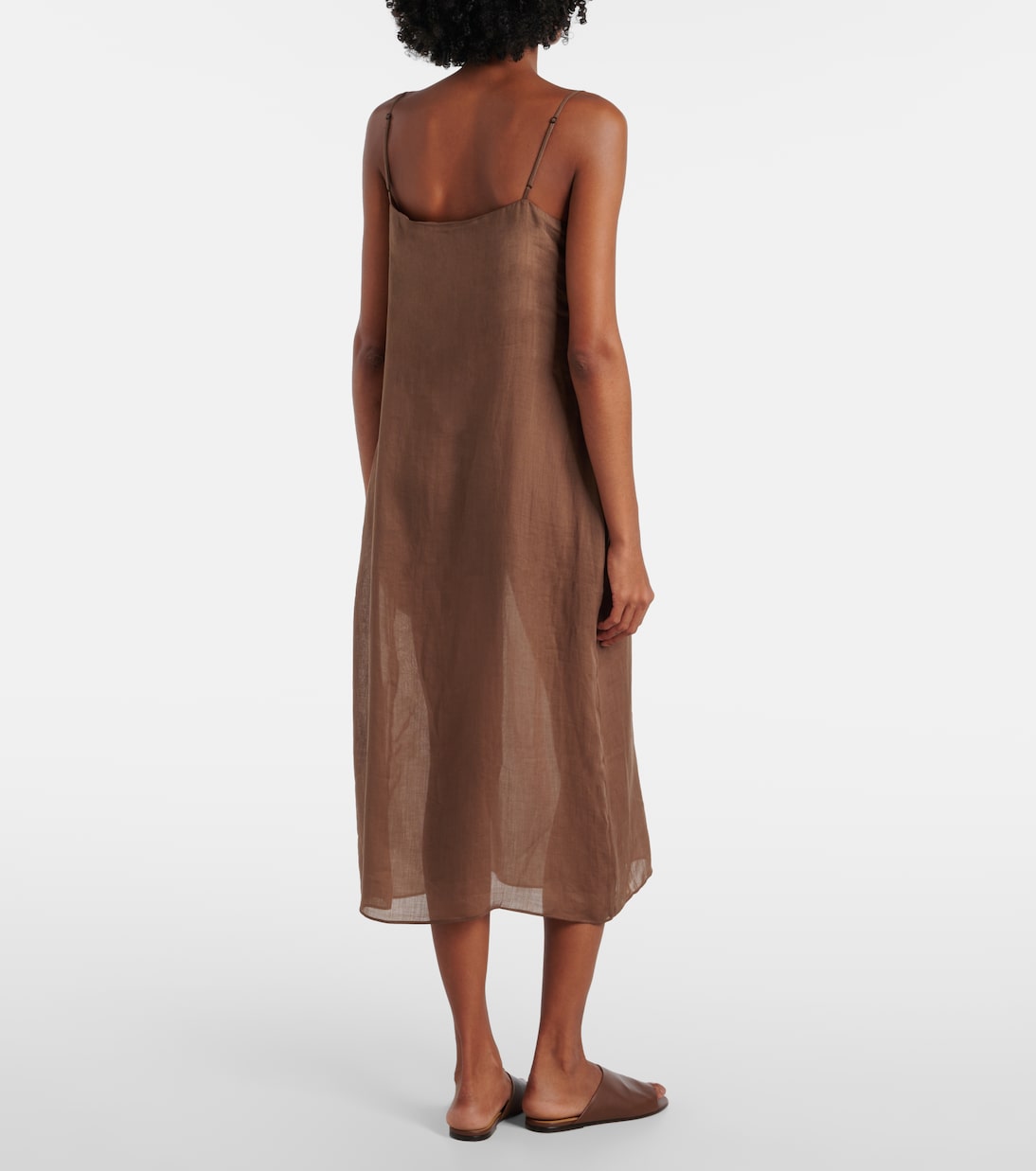 Robe midi Niko en ramie | Leset