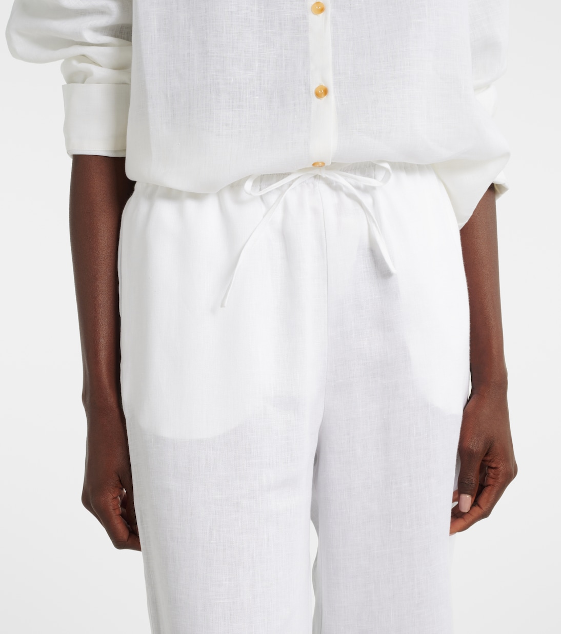 Aurelia linen wide-leg pants | Asceno