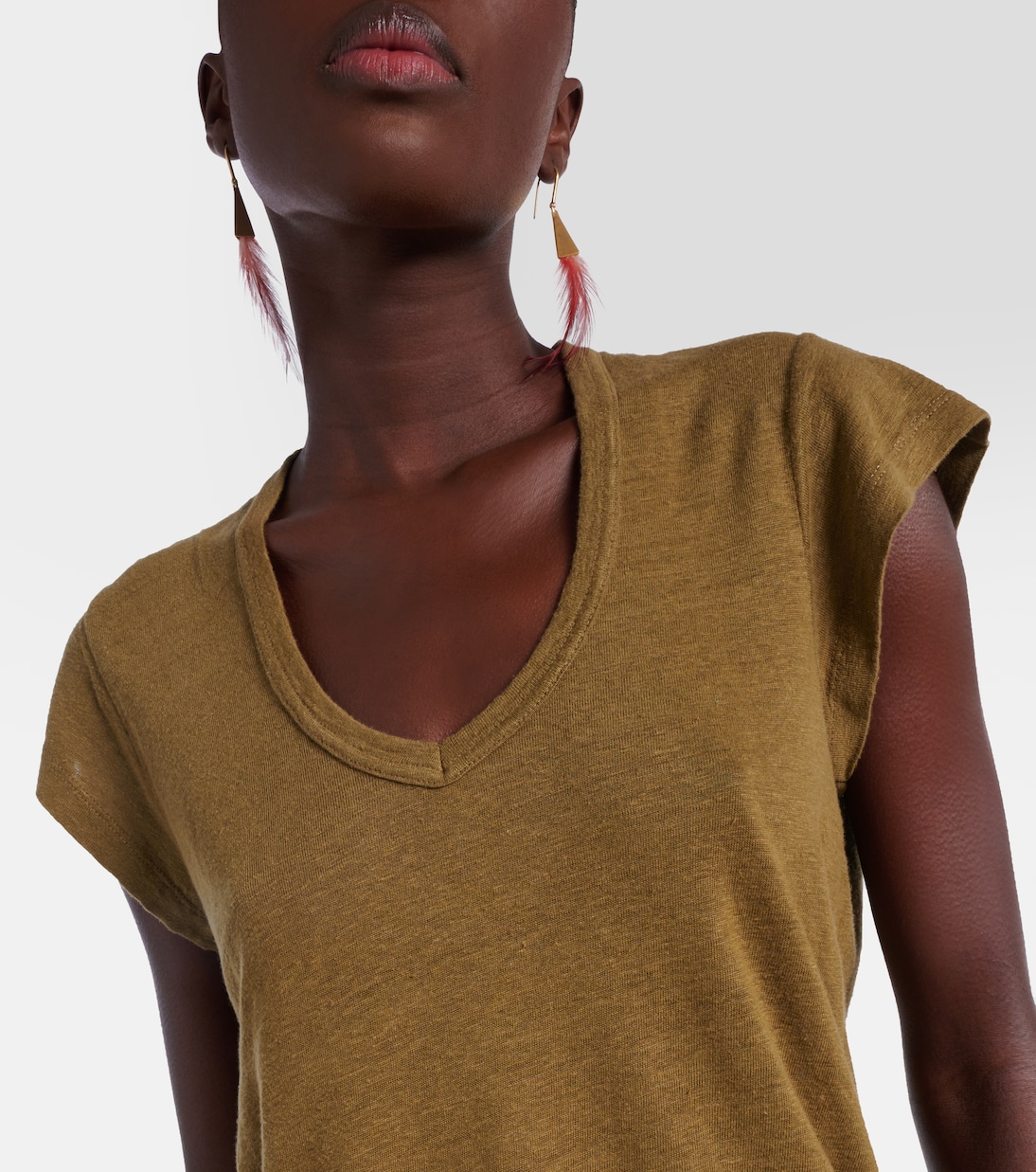 T-Shirt aus Leinen | Marant Etoile