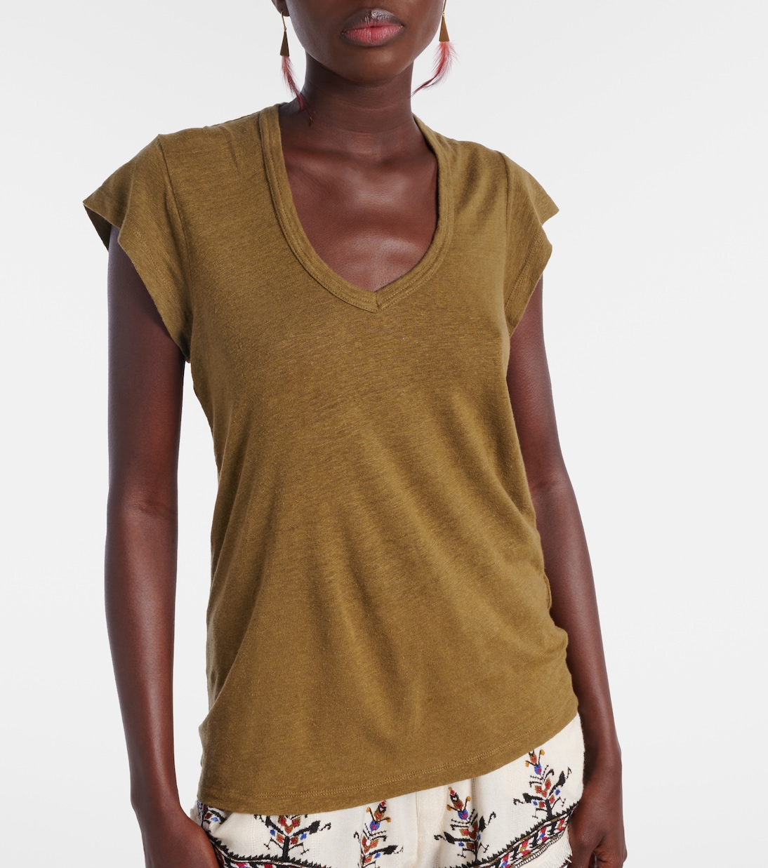 T-Shirt aus Leinen | Marant Etoile