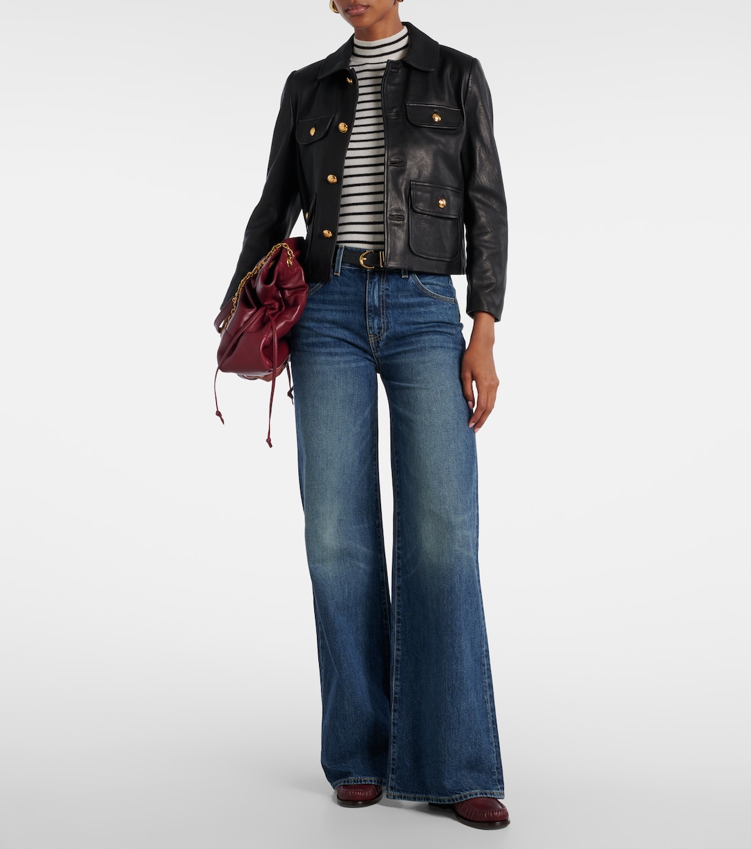 Jeans Salome a gamba larga e vita media | Nili Lotan