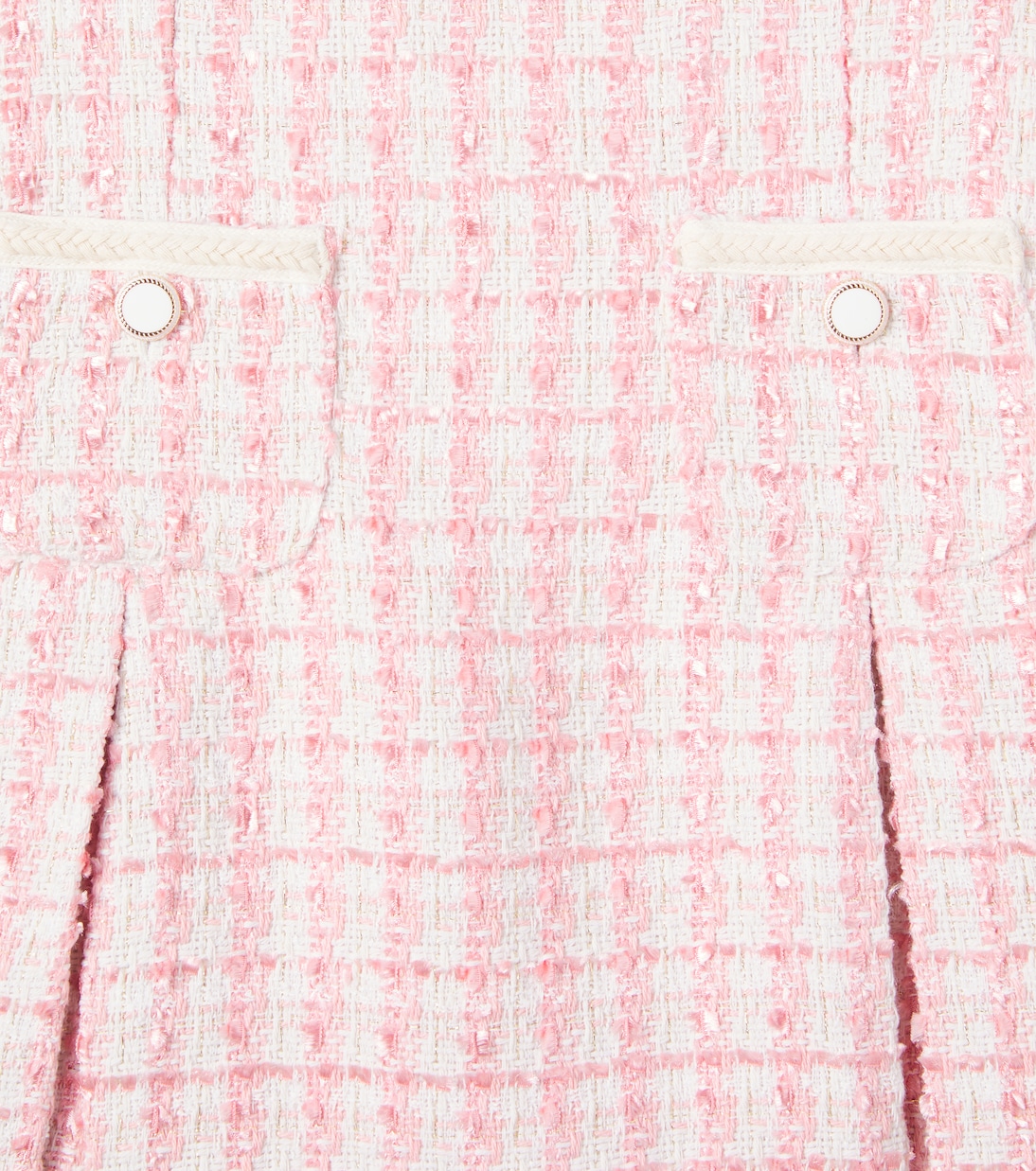 Pleated tweed dress | Patachou