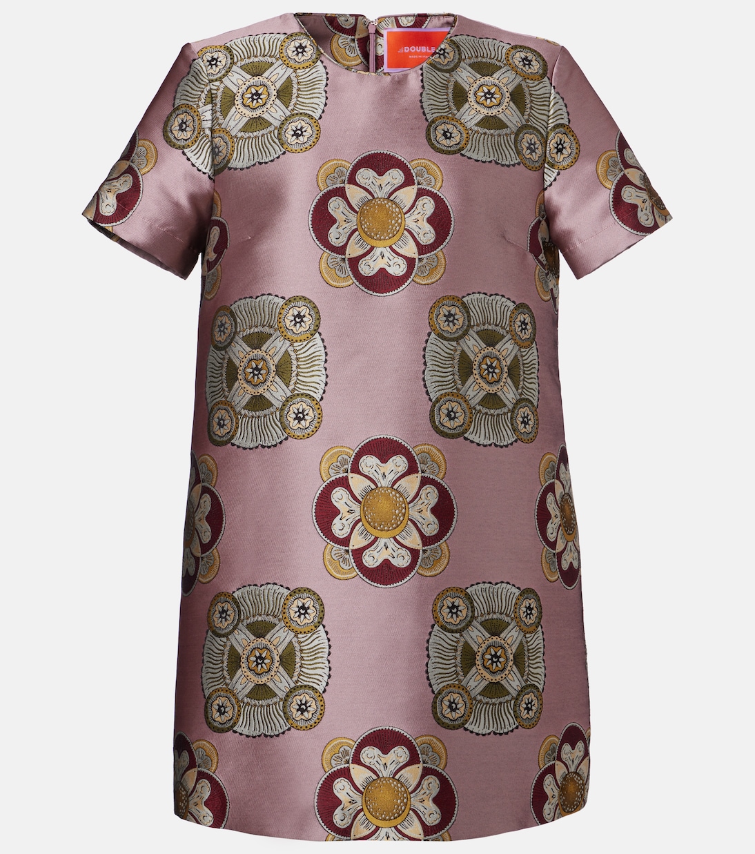 Swing satin jacquard minidress | La DoubleJ