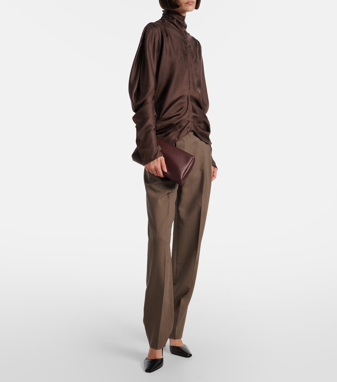 Leather clutch | The Row