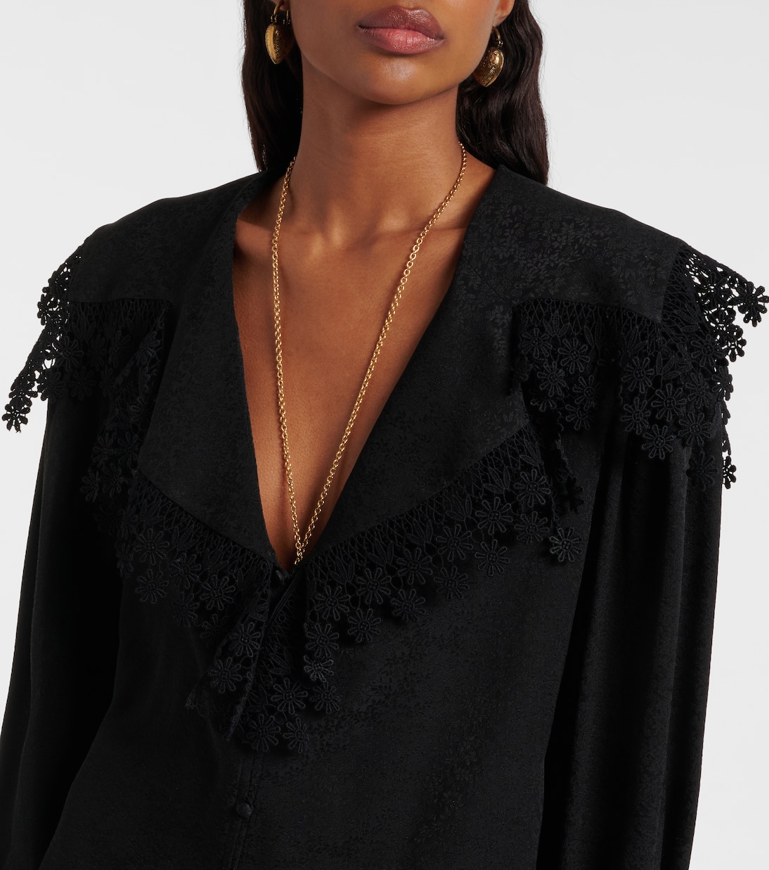 Bestickte Bluse aus Seide | Chloé