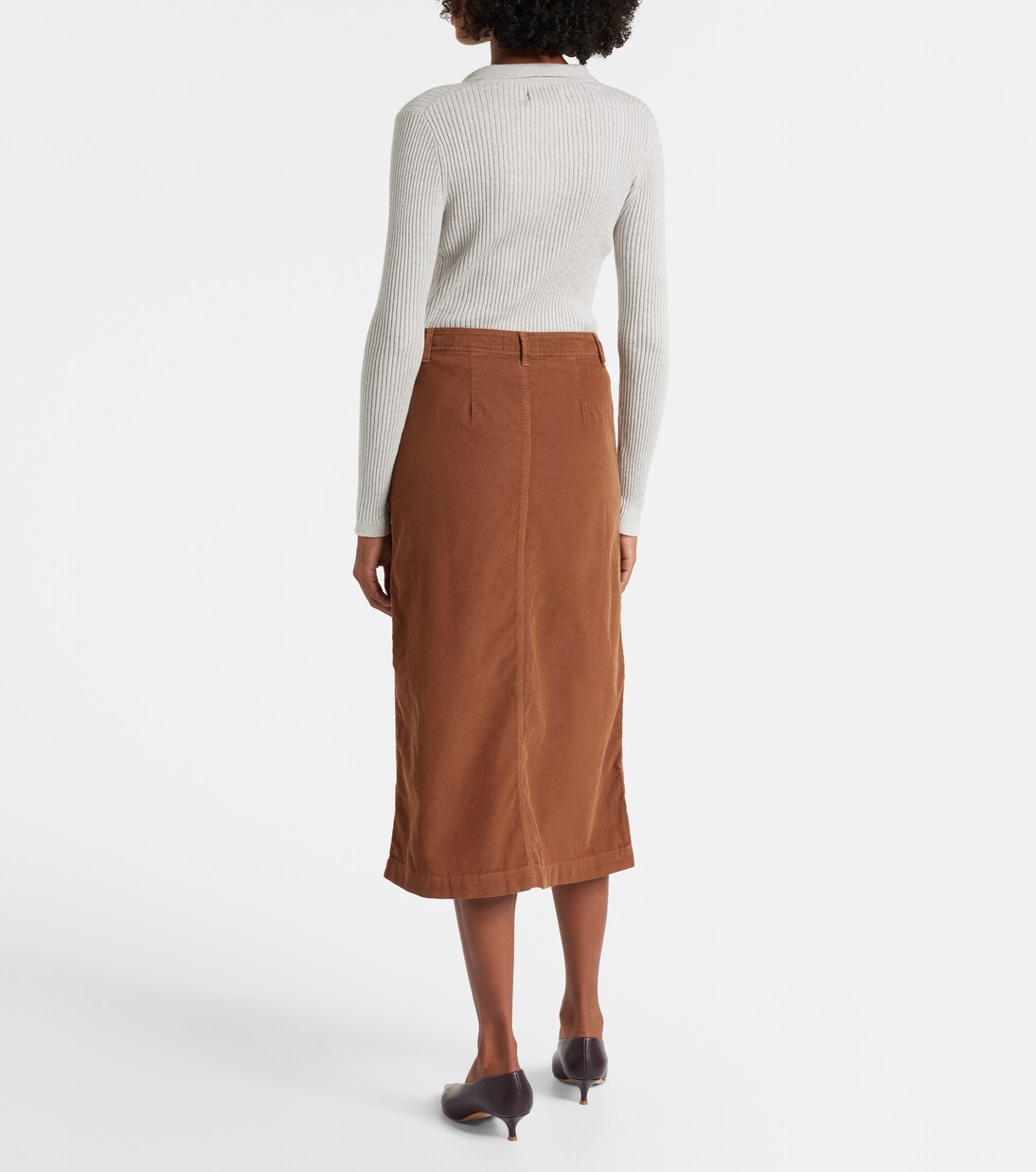 Jupe midi Fia en coton | Velvet